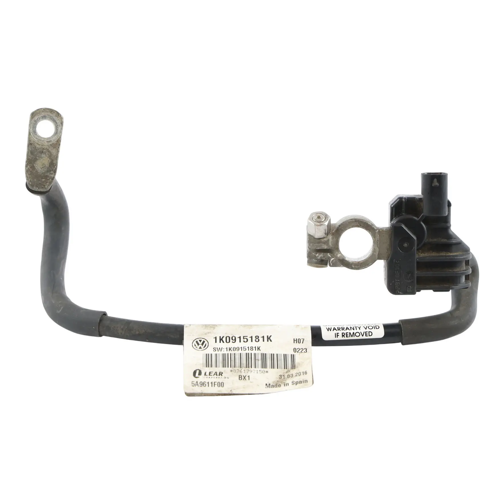 Audi Cable Negativo Batería Terminal Cableado 1K0915181K Caddy 2K
