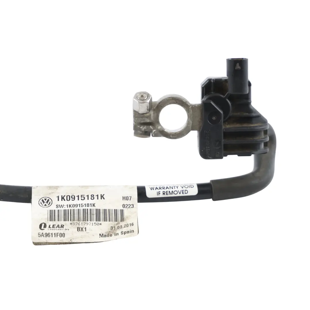 2K Câble Négatif Borne Batterie Faisceau pour Audi Caddy à propos du numéro de pièce 1K0915181K Audi Caddy 2K Câble Négatif Borne Batterie Faisceau - SKU 1K0915181K - Numéro de pièce 1K0915181K