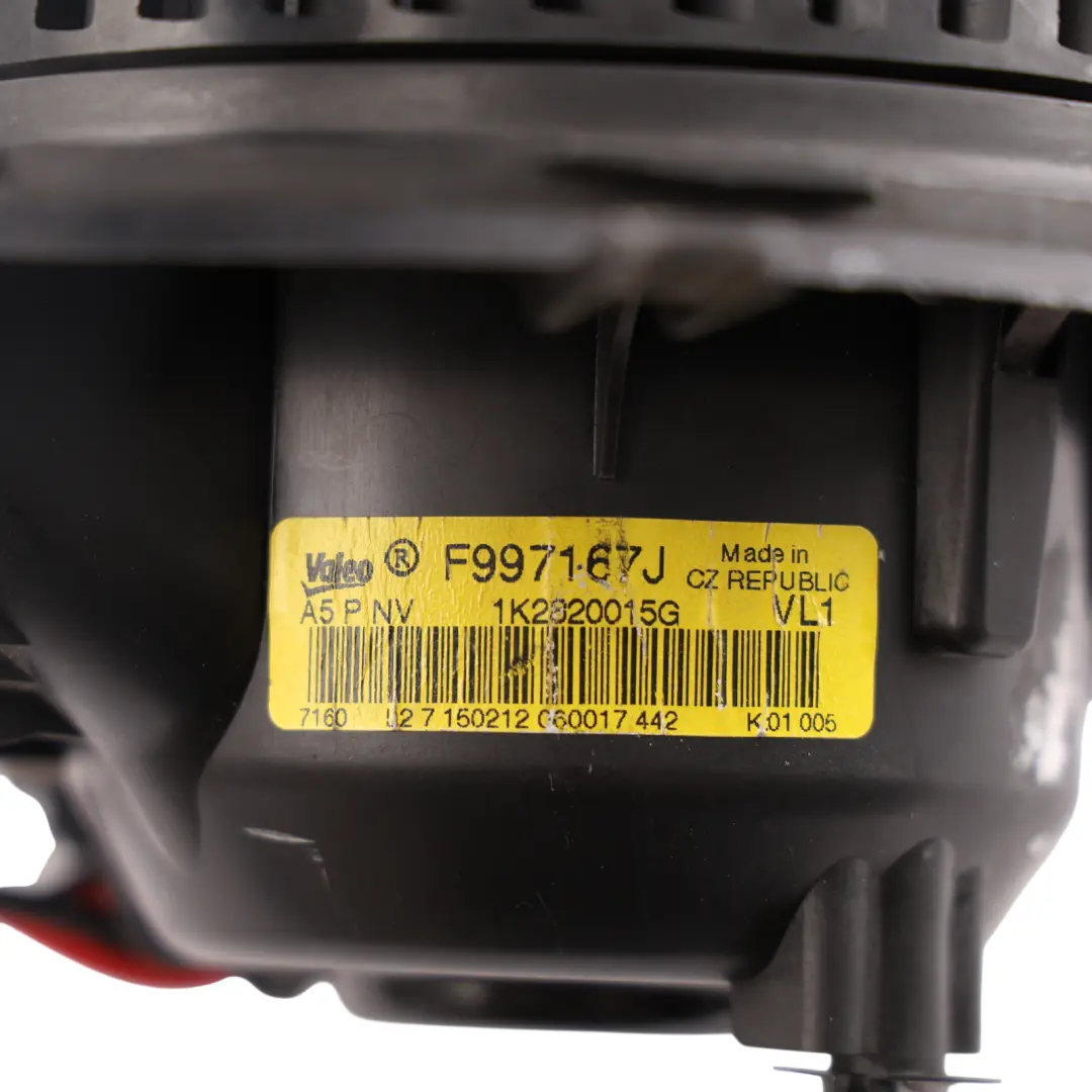 Heater Blower Motor Fan Air Vent to Audi TT 8J A3 8P with Part number 1K1820015J Audi TT 8J A3 8P Heater Blower Motor Fan Air Vent - SKU 1K1820015J - Part number 1K1820015J