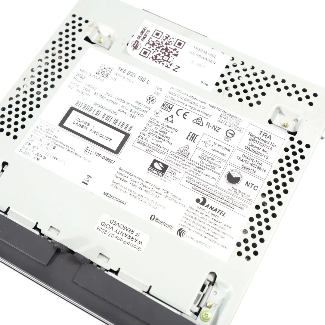 Écran Radio Stéréo Unité pour Volkswagen Caddy SA Transporter T6 SF à propos du numéro de pièce 1K8035150L Volkswagen Caddy SA Transporter T6 SF Écran Radio Stéréo Unité - SKU 1K8035150L - Numéro de pièce 1K8035150L