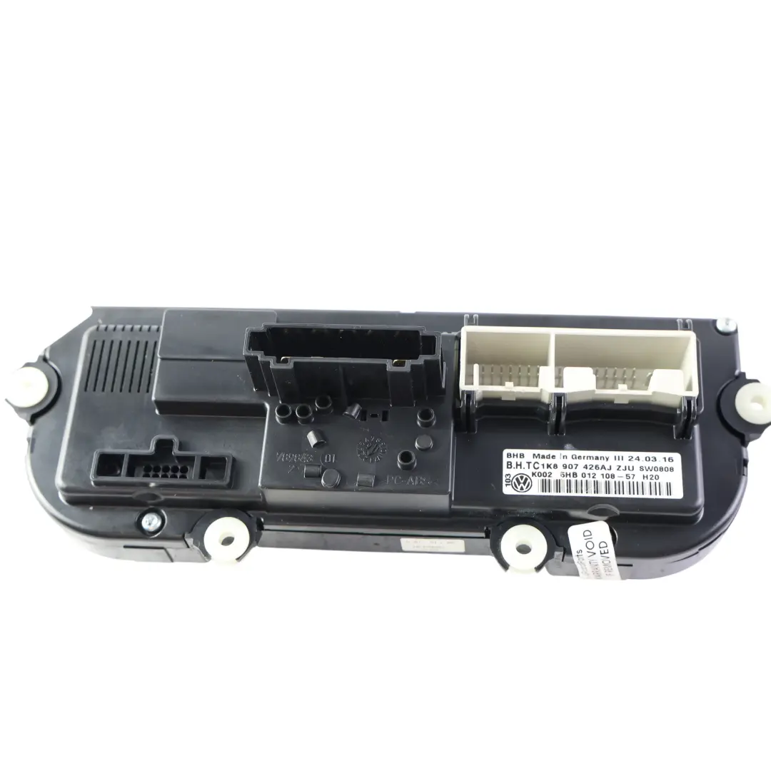 Volkswagen Caddy 2K Controllo Climatizzatore Sedile Riscaldato - SKU 1K8907426AJ - Numero di parte 1K8907426AJ