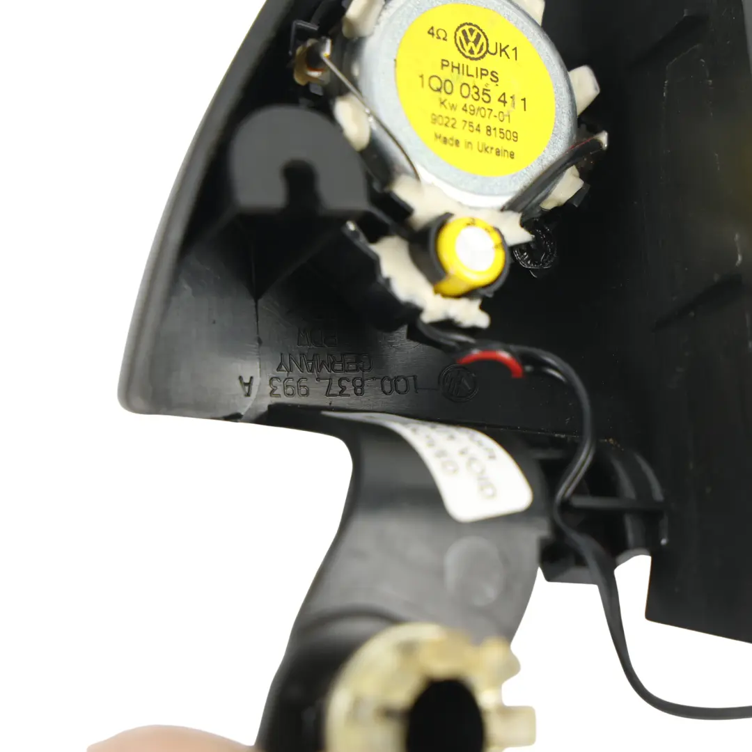 Volkswagen Eos 1F Cache Garniture Haut-Parleur Tweeter Avant Gauche - SKU 1Q0837993A - Numéro de pièce 1Q0837993A