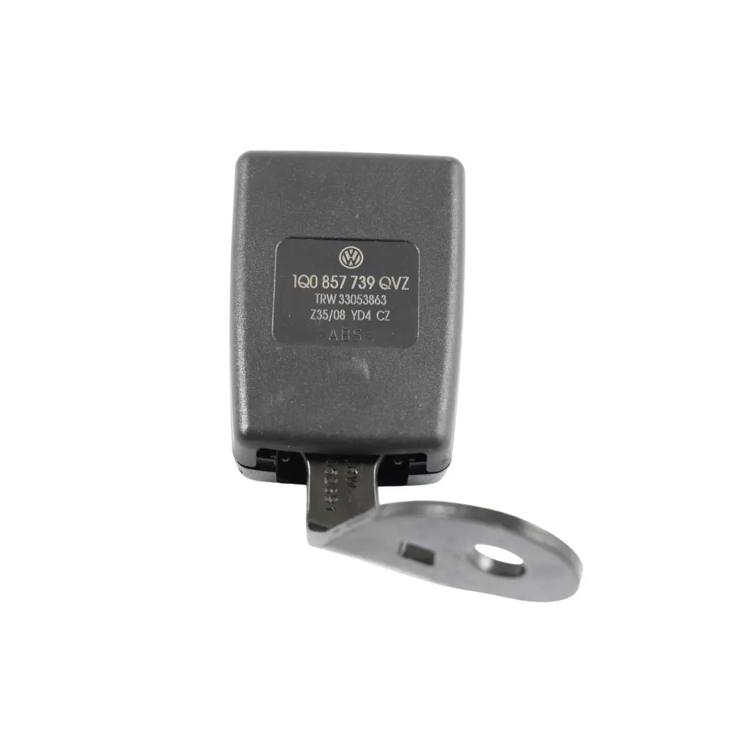 VW Volkswagen Eos 1F Seat Belt Buckle Latch Catch Left N/S - SKU 1Q0857739 - Part number 1Q0857739