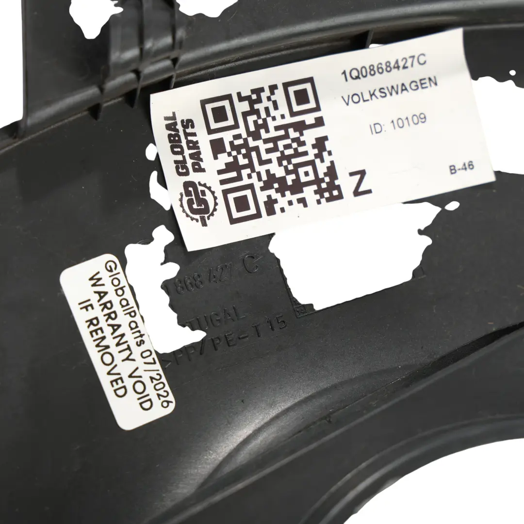 1F Cache Guide Ceinture Sécurité Arrière Gauche Noir pour Volkswagen Eos à propos du numéro de pièce 1Q0868427C Volkswagen Eos 1F Cache Guide Ceinture Sécurité Arrière Gauche Noir - SKU 1Q0868427C - Numéro de pièce 1Q0868427C