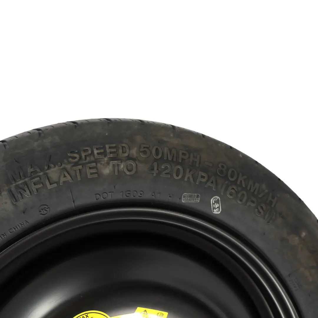 Mk2 Spare Wheel Rim Steel R16 Tyre 125/90 Hankook 1S71MH-08263 to Ford Focus with Part number 1S71MH08263 Ford Focus Mk2 Spare Wheel Rim Steel R16 Tyre 125/90 Hankook 1S71MH-08263 - SKU 1S71MH08263 - Part number 1S71MH08263
