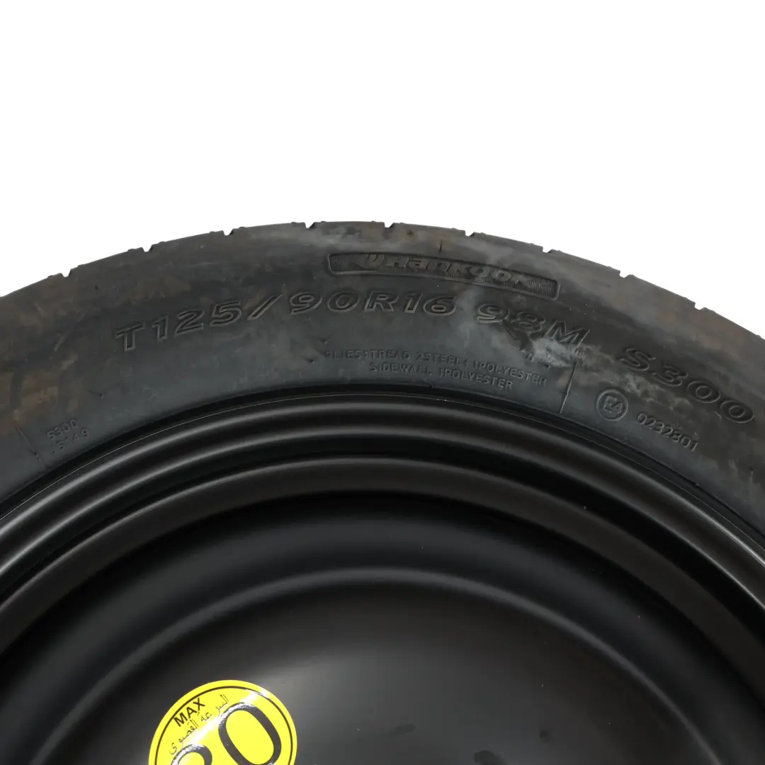Mk2 Spare Wheel Rim Steel R16 Tyre 125/90 Hankook 1S71MH-08263 to Ford Focus with Part number 1S71MH08263 Ford Focus Mk2 Spare Wheel Rim Steel R16 Tyre 125/90 Hankook 1S71MH-08263 - SKU 1S71MH08263 - Part number 1S71MH08263