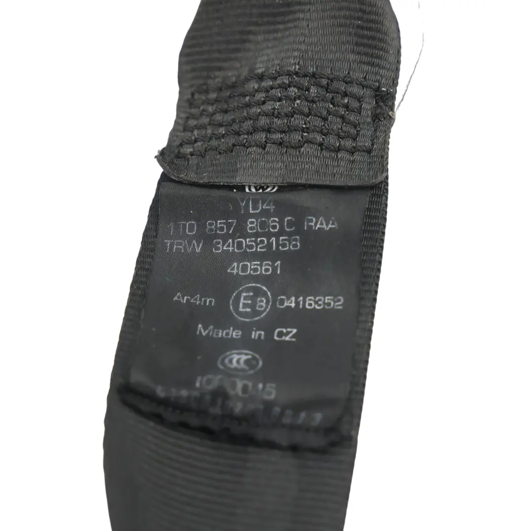 Volkswagen Touran 1T Cinturón Seguridad 2ª Fila Derecho - SKU 1T0857806C - Número de pieza 1T0857806C