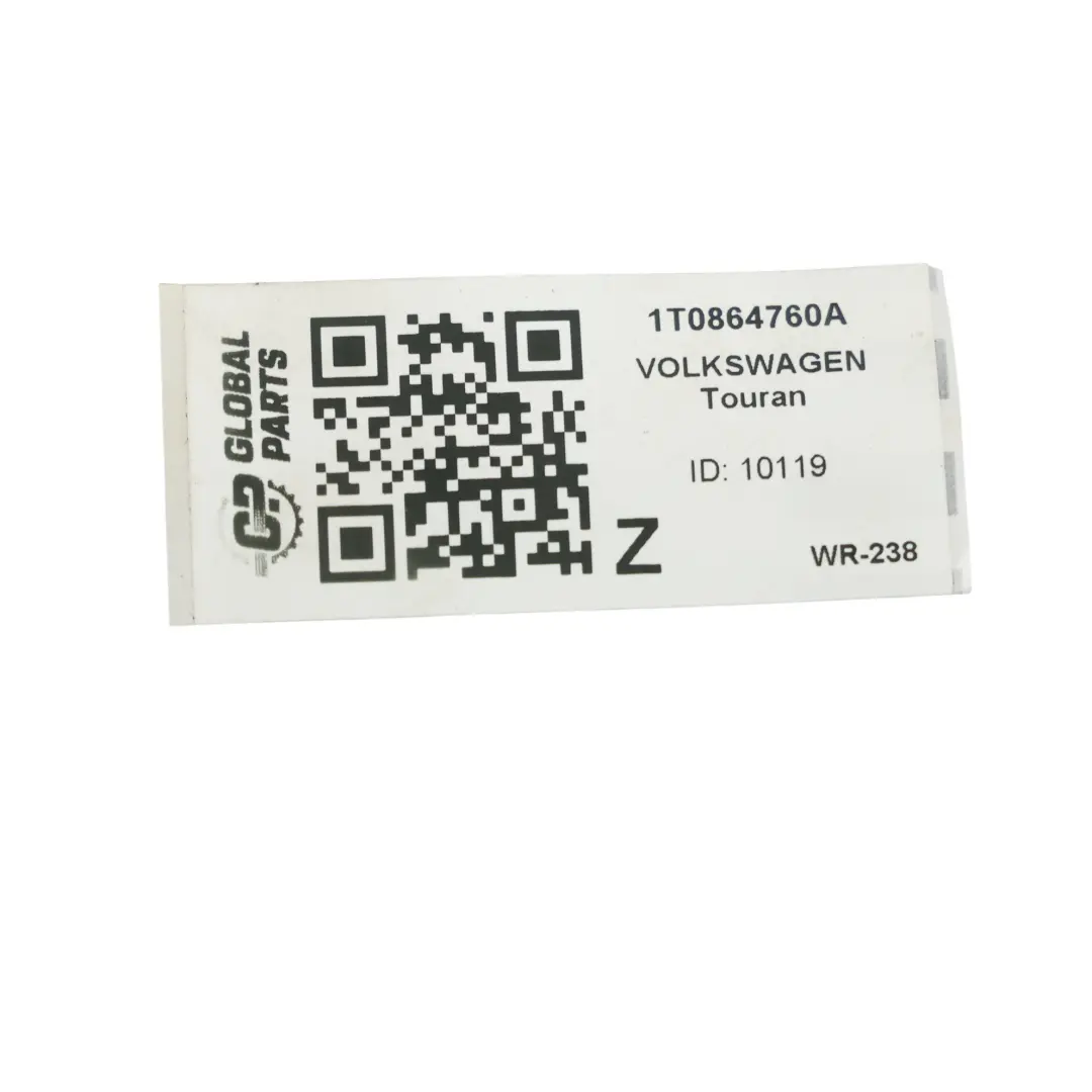 Volkswagen Caddy 2K Touran 1T Pannello Isolamento Acustico - SKU 1T0864760A - Numero di parte 1T0864760A