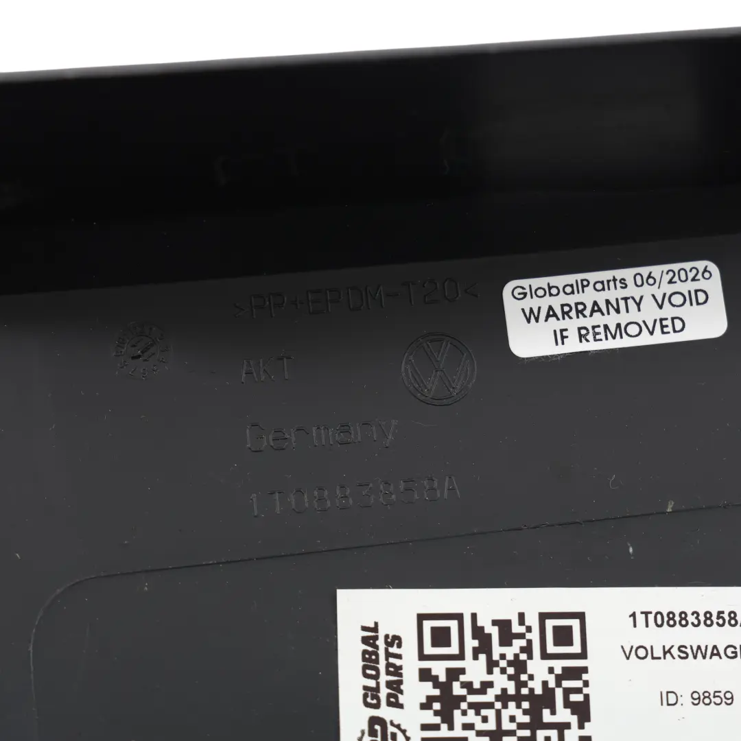 Volkswagen Touran 1T Cubierta Marco Asiento Delantero Derecho - SKU 1T0883858A - Número de pieza 1T0883858A