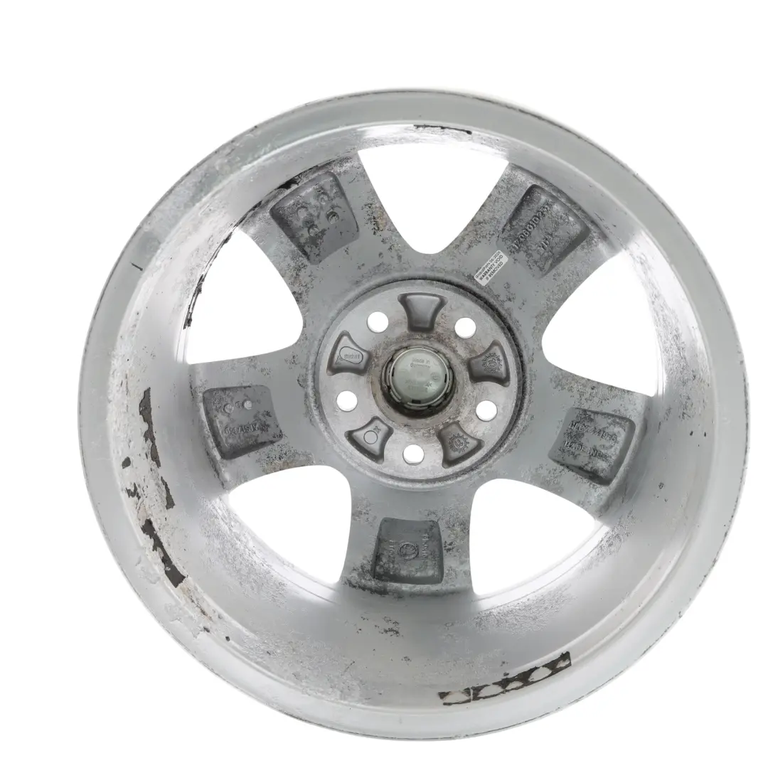 Mk2 Alloy Wheel Rim Silver 16" ET:50 6.5J 5 Spoke to Skoda Octavia with Part number 1Z0601025T Skoda Octavia Mk2 Alloy Wheel Rim Silver 16" ET:50 6.5J 5 Spoke - SKU 1Z0601025T-3 - Part number 1Z0601025T