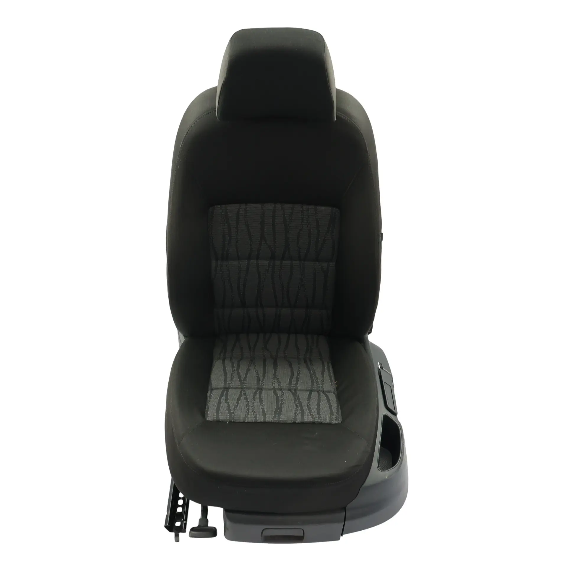 Skoda Octavia Mk2 Front Seat Interior Left N/S Cloth Fabric Onyx Black
