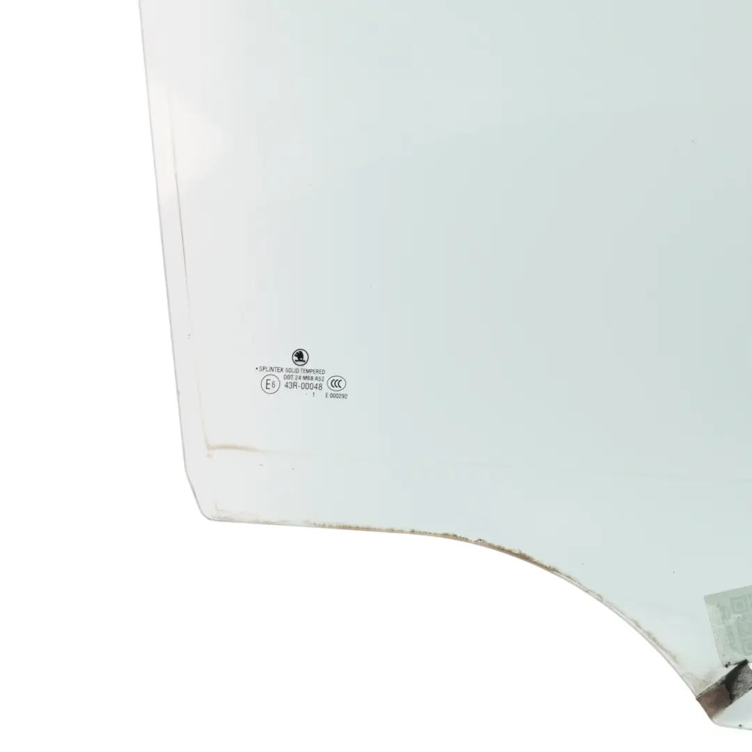 Mk2 1Z Rear Door Side Window Glass Right O/S AS2 Green to Skoda Octavia with Part number 1Z9845206A Skoda Octavia Mk2 1Z Rear Door Side Window Glass Right O/S AS2 Green - SKU 1Z9845206A - Part number 1Z9845206A
