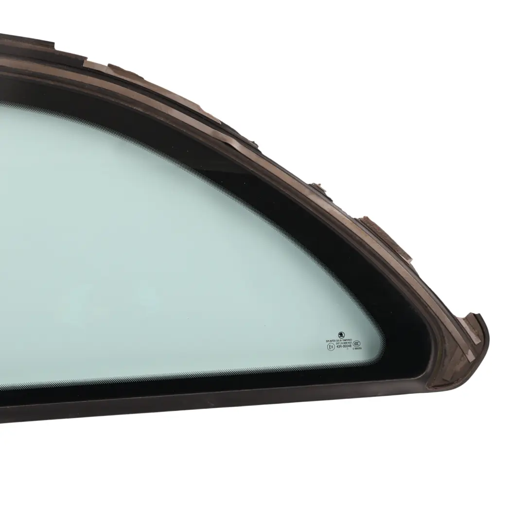 Skoda Octavia Mk2 1Z Rear Quarter Window Glass Left N/S AS2 Green - SKU 1Z9845297AA - Part number 1Z9845297AA