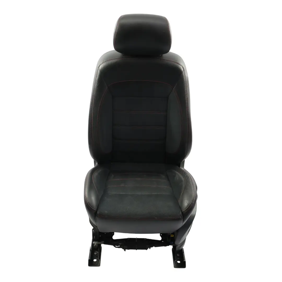 Ford S-Max MK1 Vordersitz Beheizt Links Schwarz Rot Leder Alcantara - SKU 2004326-1 - Teilenummer 2004326