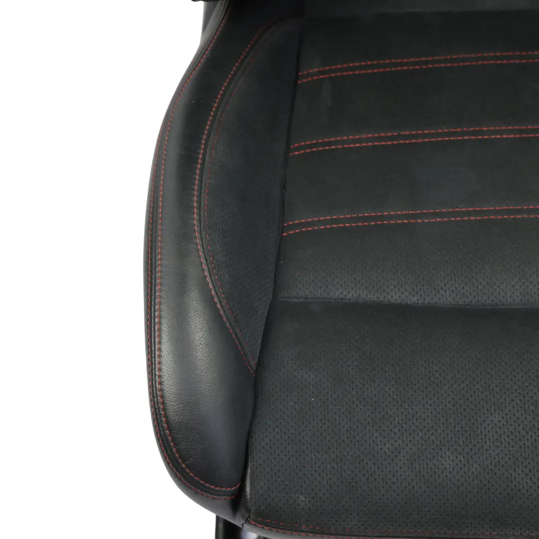 Ford S-Max MK1 Siège Avant Chauffant Gauche Cuir Noir Rouge Alcantara - SKU 2004326-1 - Numéro de pièce 2004326