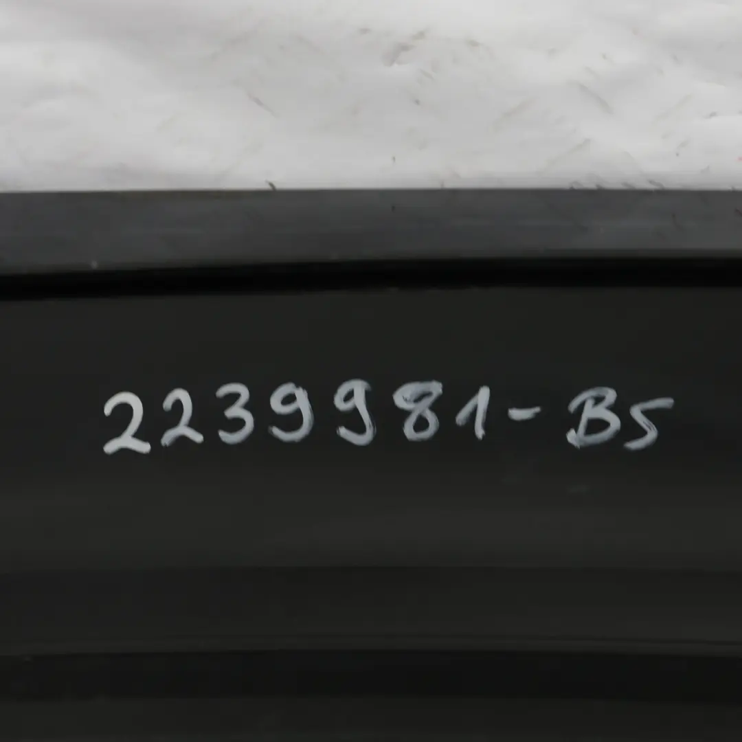 Bumper Trim Panel PDC Black Sapphire Metallic - 475 to BMW F30 Rear with Part number 2239981 BMW F30 Rear Bumper Trim Panel PDC Black Sapphire Metallic - 475 - SKU 2239981-BS - Part number 2239981