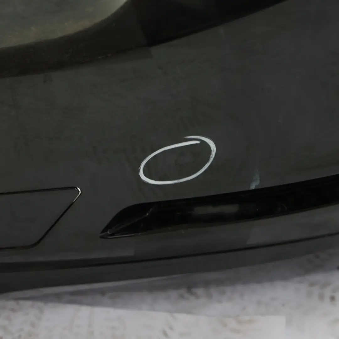 Bumper Trim Panel PDC Black Sapphire Metallic - 475 to BMW F30 Rear with Part number 2239981 BMW F30 Rear Bumper Trim Panel PDC Black Sapphire Metallic - 475 - SKU 2239981-BS - Part number 2239981