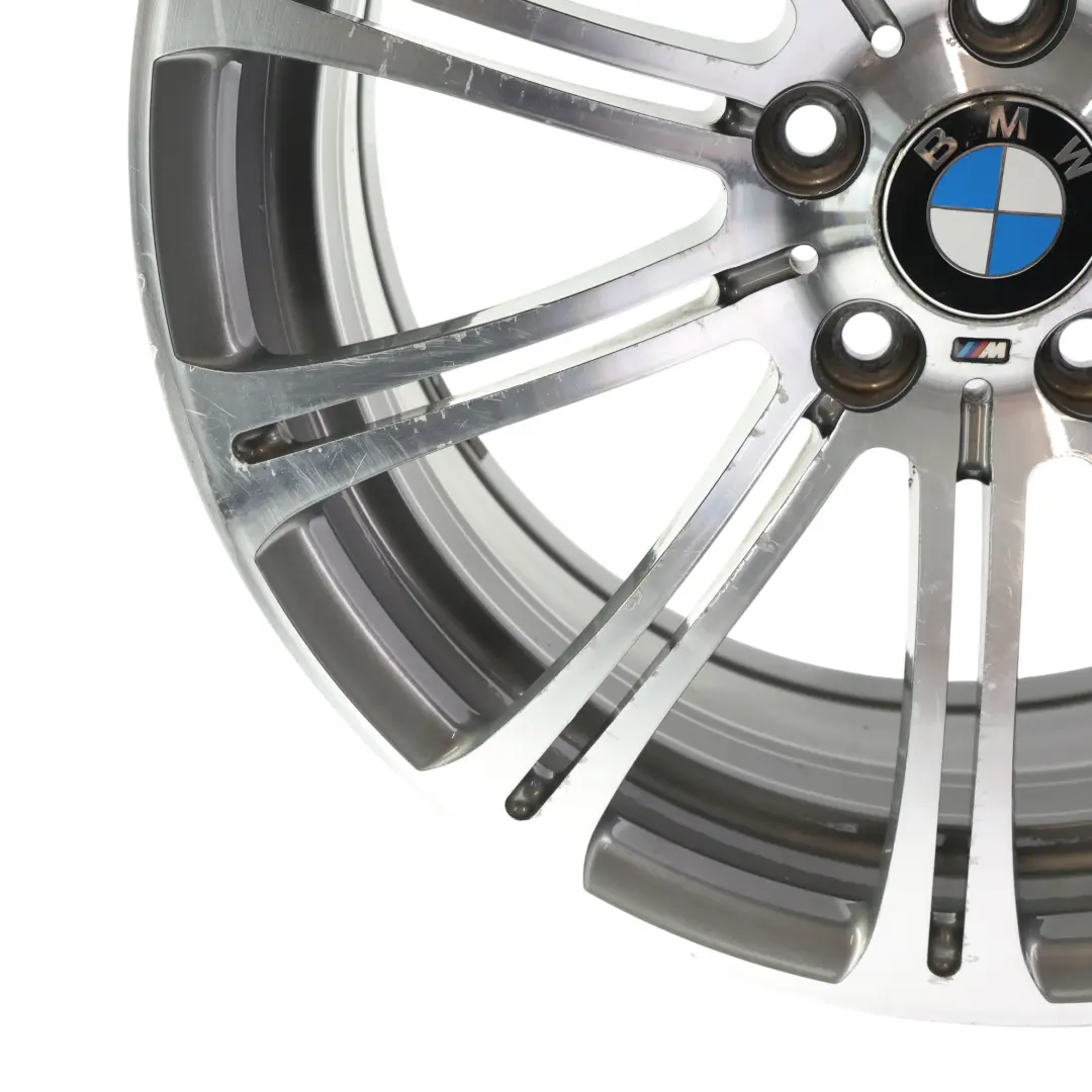 Front Silver Wheel Alloy Rim 19" 8,5J ET:29 M Styling 220 to BMW E90 E92 M3 with Part number 2283555 BMW E90 E92 M3 Front Silver Wheel Alloy Rim 19" 8,5J ET:29 M Styling 220 - SKU 2283555-3 - Part number 2283555