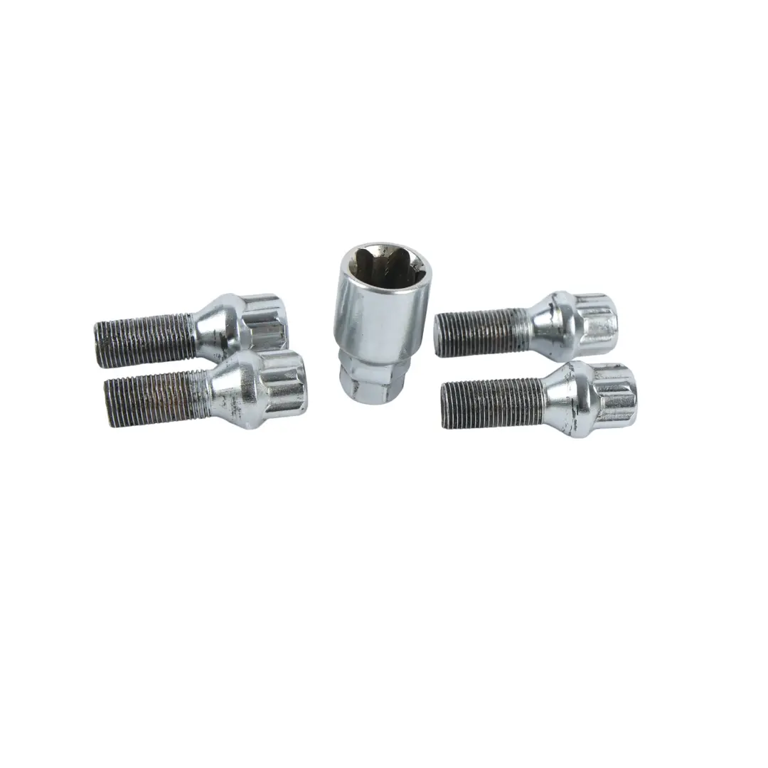 Security Bolt Locking Wheel Nut Set x4 to BMW F20 F21 F30 F31 F33 with Part number 2453961 BMW F20 F21 F30 F31 F33 Security Bolt Locking Wheel Nut Set x4 - SKU 2453961-8 - Part number 2453961