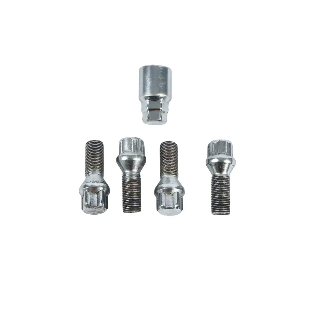 Set Tuercas Seguridad Antirrobo x4 para BMW F20 F21 F30 F31 F33 con número de pieza 2453961 BMW F20 F21 F30 F31 F33 Set Tuercas Seguridad Antirrobo x4 - SKU 2453961-8 - Número de pieza 2453961