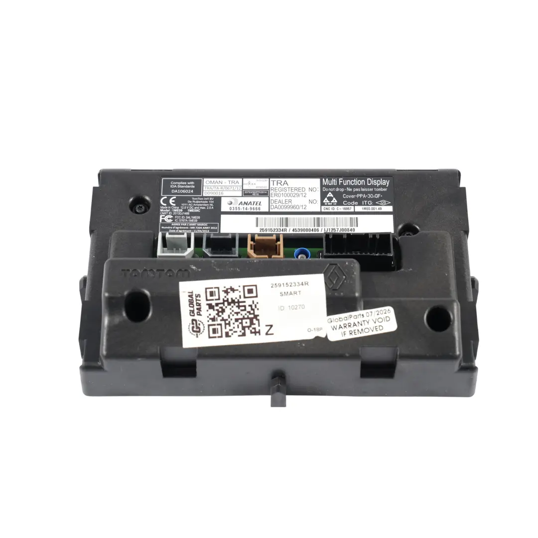 Smart Fortwo Forfour 453 Navi Multi Media Display Bildschirm - SKU 259152334R - Teilenummer 259152334R