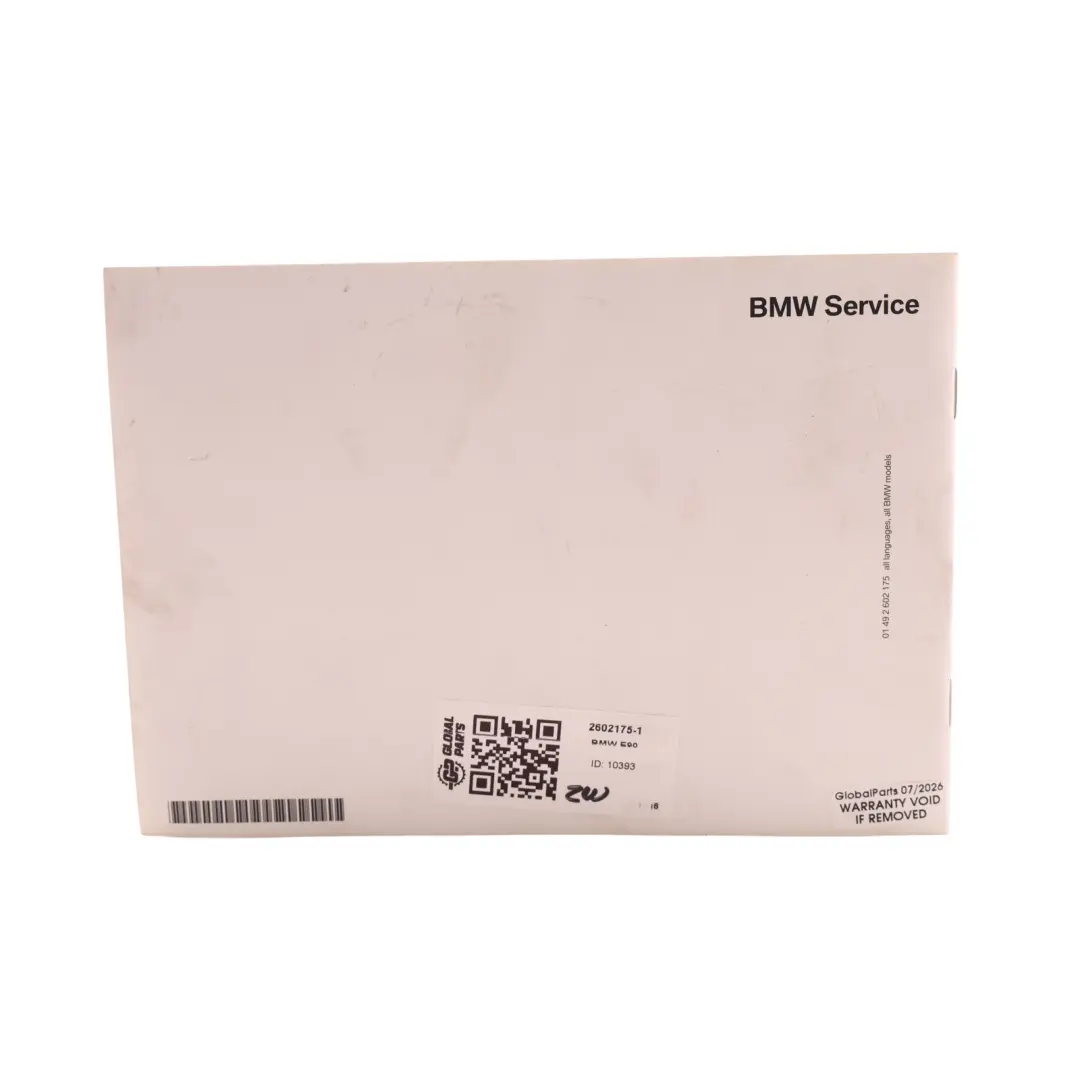 Service Booklet to BMW X3 E60 E61 E81 E83 E87 E90 E91 LCI with Part number 2602175 BMW X3 E60 E61 E81 E83 E87 E90 E91 LCI Service Booklet - SKU 2602175-1 - Part number 2602175