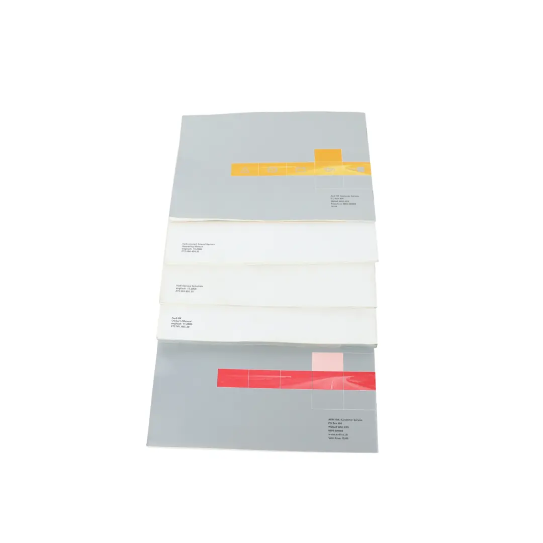 Audi A4 B7 Manual Propietario Libreta Servicio Funda Estuche Cartera Set - SKU 27256178EC - Número de pieza 27256178EC