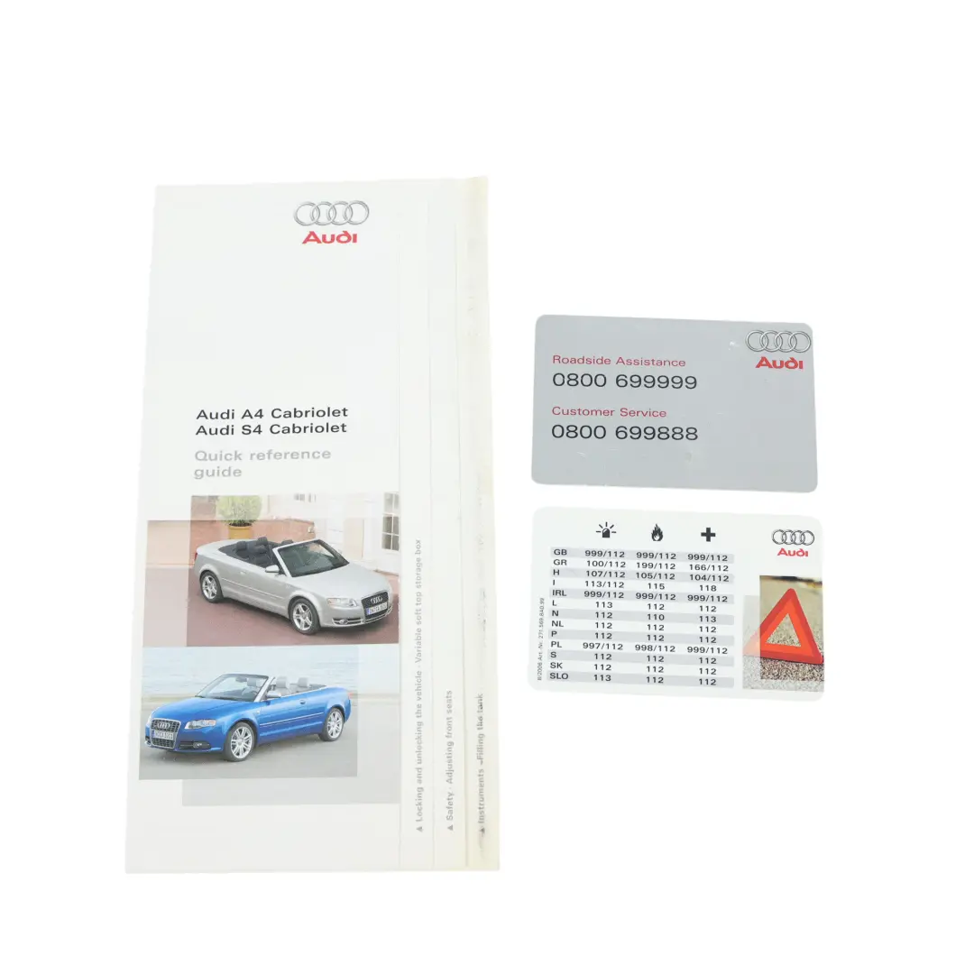 Bedienungsanleitung Serviceheft Mappe Etui Wallet Set für Audi A4 B7 mit Teilenummer 2725618H0 Audi A4 B7 Bedienungsanleitung Serviceheft Mappe Etui Wallet Set - SKU 2725618H0 - Teilenummer 2725618H0