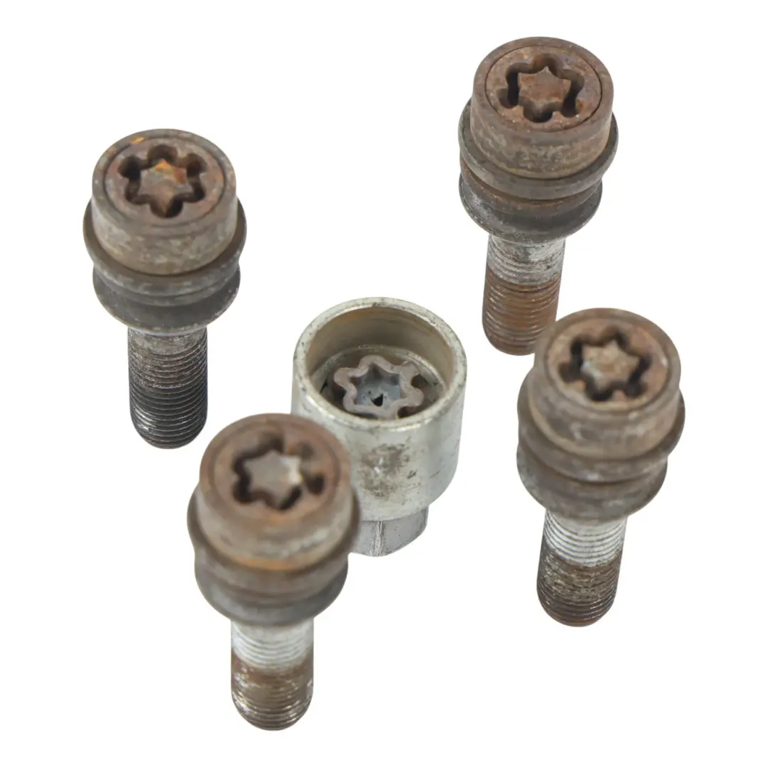 Volkswagen Touareg 7L Locking Wheel Bolt Stud Nuts Set Kit M14 - SKU 2H0698137-1 - Part number 2H0698137