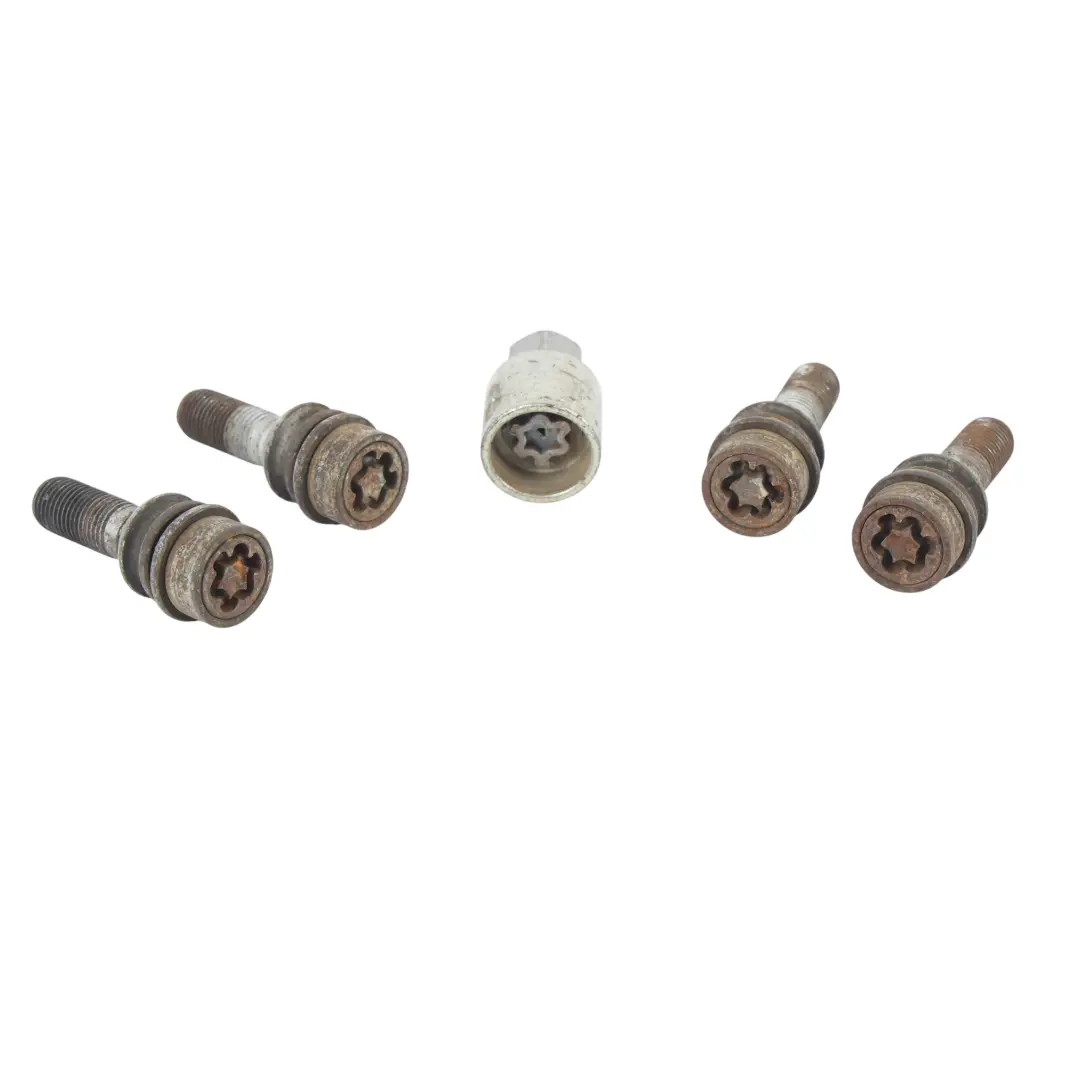 Volkswagen Touareg 7L Kit Tuercas Pernos Rueda Seguridad M14 - SKU 2H0698137-1 - Número de pieza 2H0698137