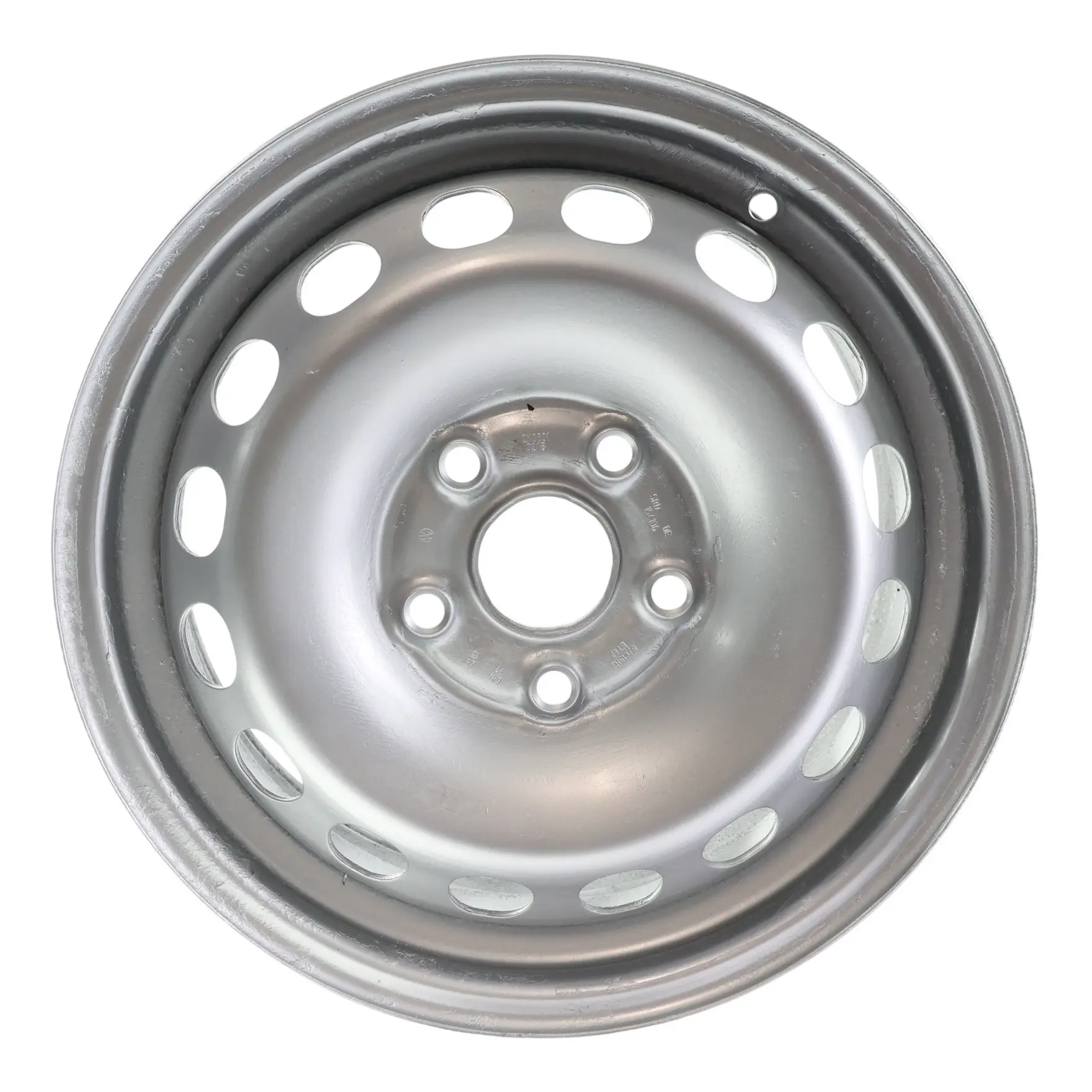 VW Volkswagen Caddy Silver Steel Wheel Rim 15" 6J ET:47 2K0601027B