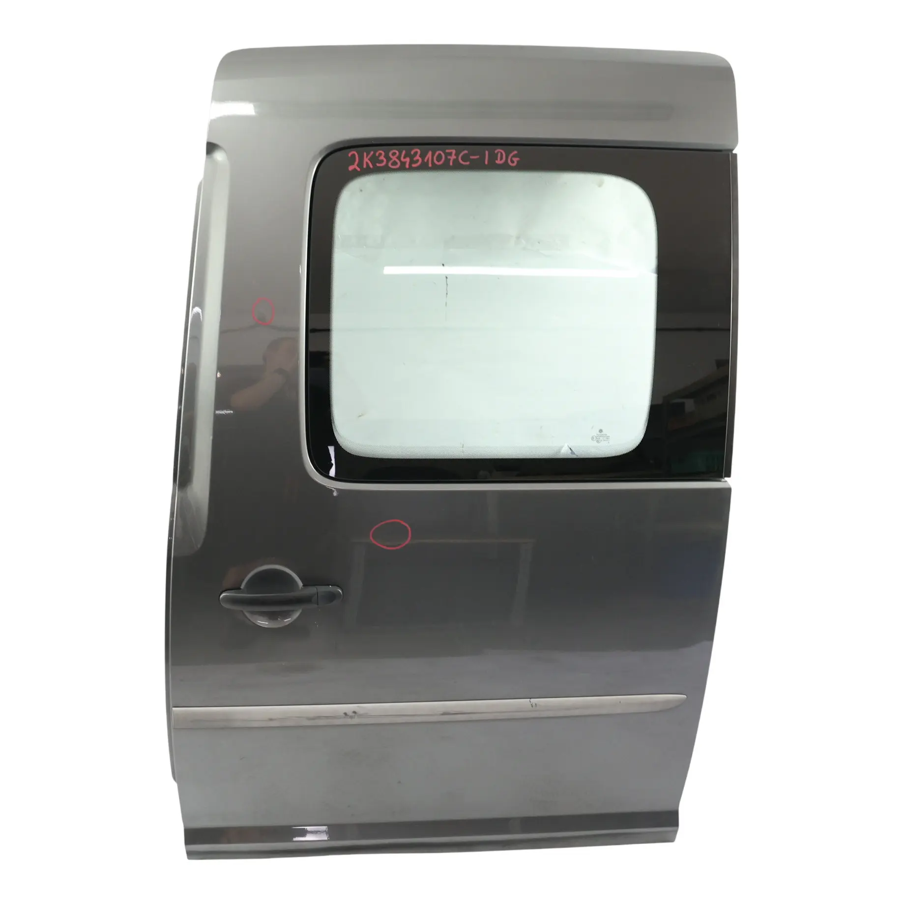 Volkswagen VW Caddy Maxi 2K Sliding Side Door Rear Left N/S Indium Grey - R7H