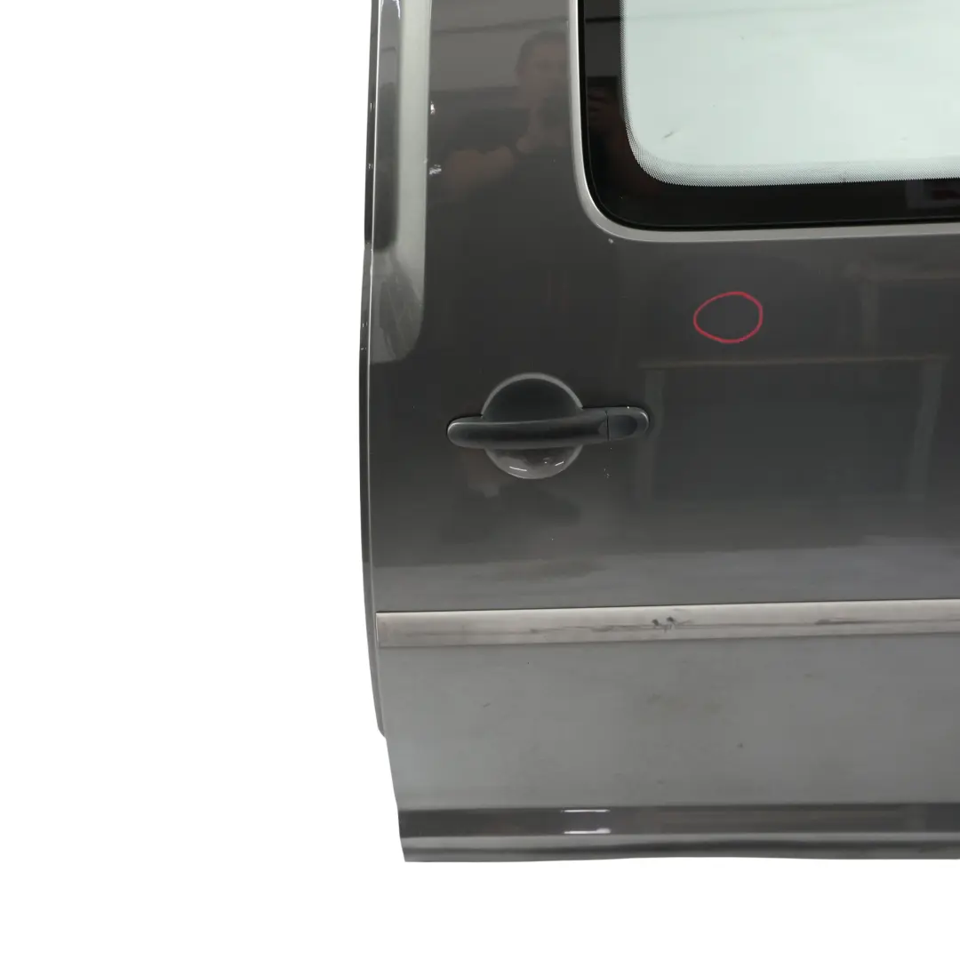 Volkswagen VW Caddy Maxi 2K Sliding Side Door Rear Left N/S Indium Grey - R7H - SKU 2K3843107C-IDG - Part number 2K3843107C
