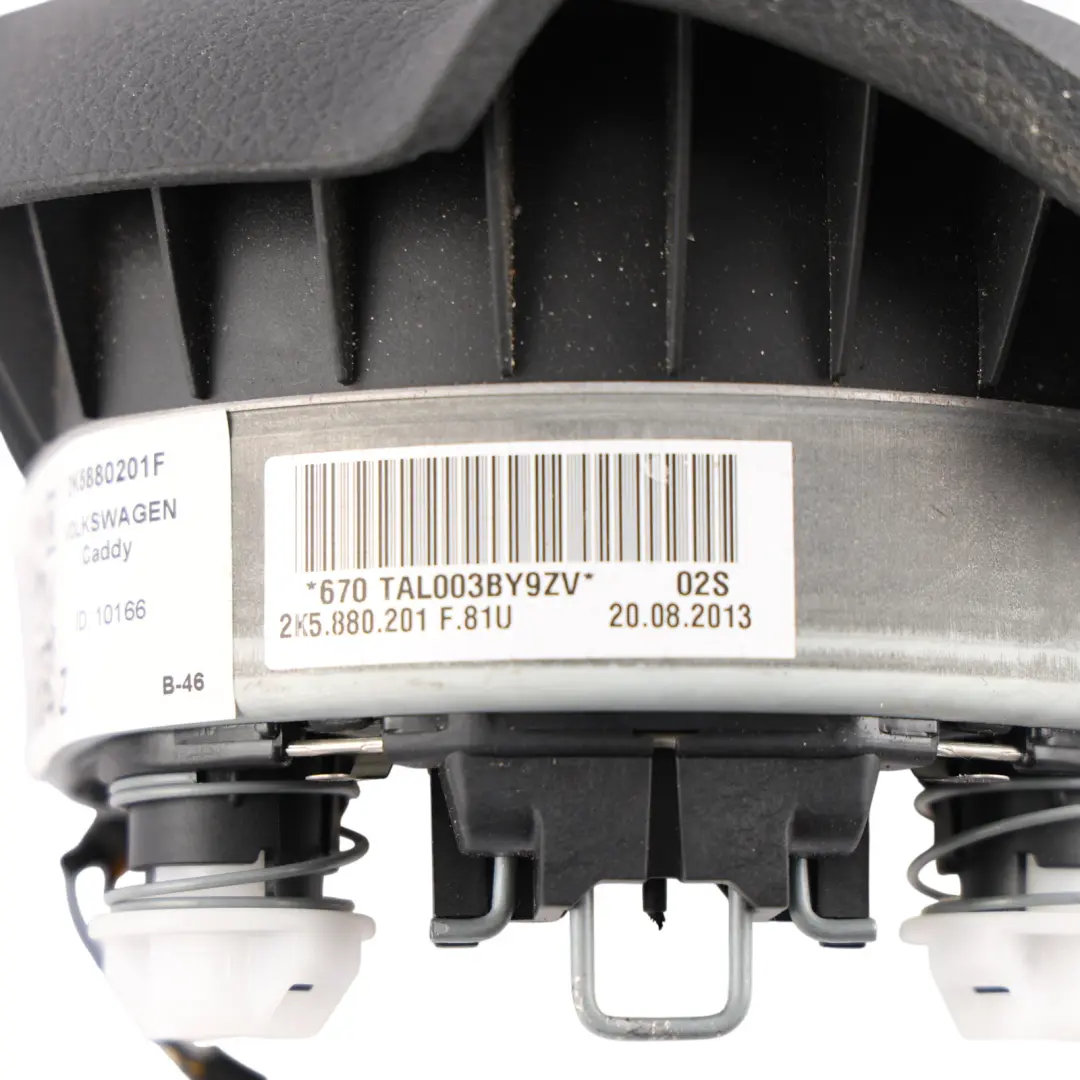 2K Steering Wheel Air Module Driver Side Black to Volkswagen Caddy with Part number 2K5880201F Volkswagen Caddy 2K Steering Wheel Air Module Driver Side Black - SKU 2K5880201F - Part number 2K5880201F