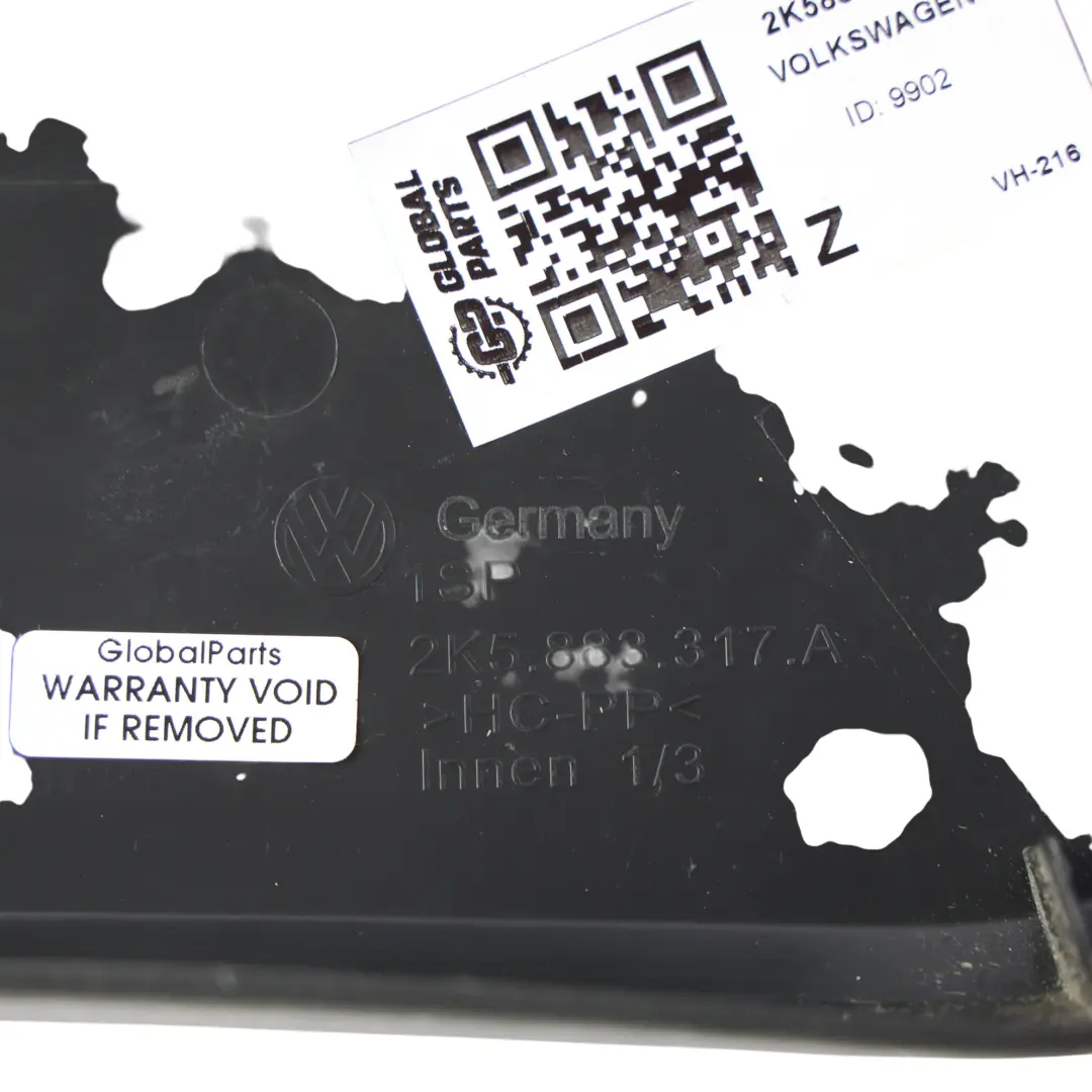VW Volkswagen Caddy 2k Rear Seat Cushion Frame Upholstery Left N/S - SKU 2K5883317A - Part number 2K5883317A