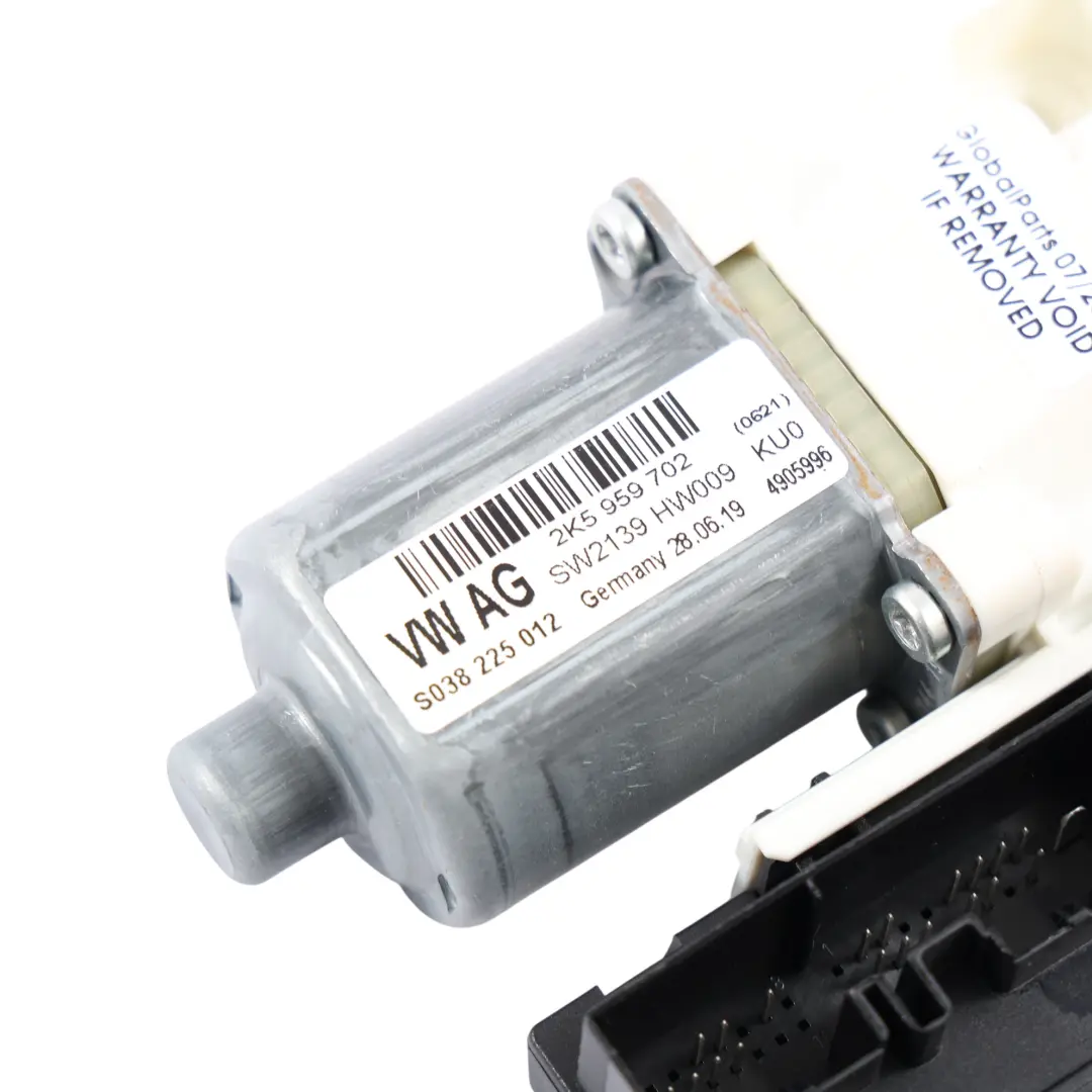 Volkswagen Caddy Maxi 2K Front Window Regulator Motor Passenger Side - SKU RHD-2K5959702A - Part number 2K5959702A