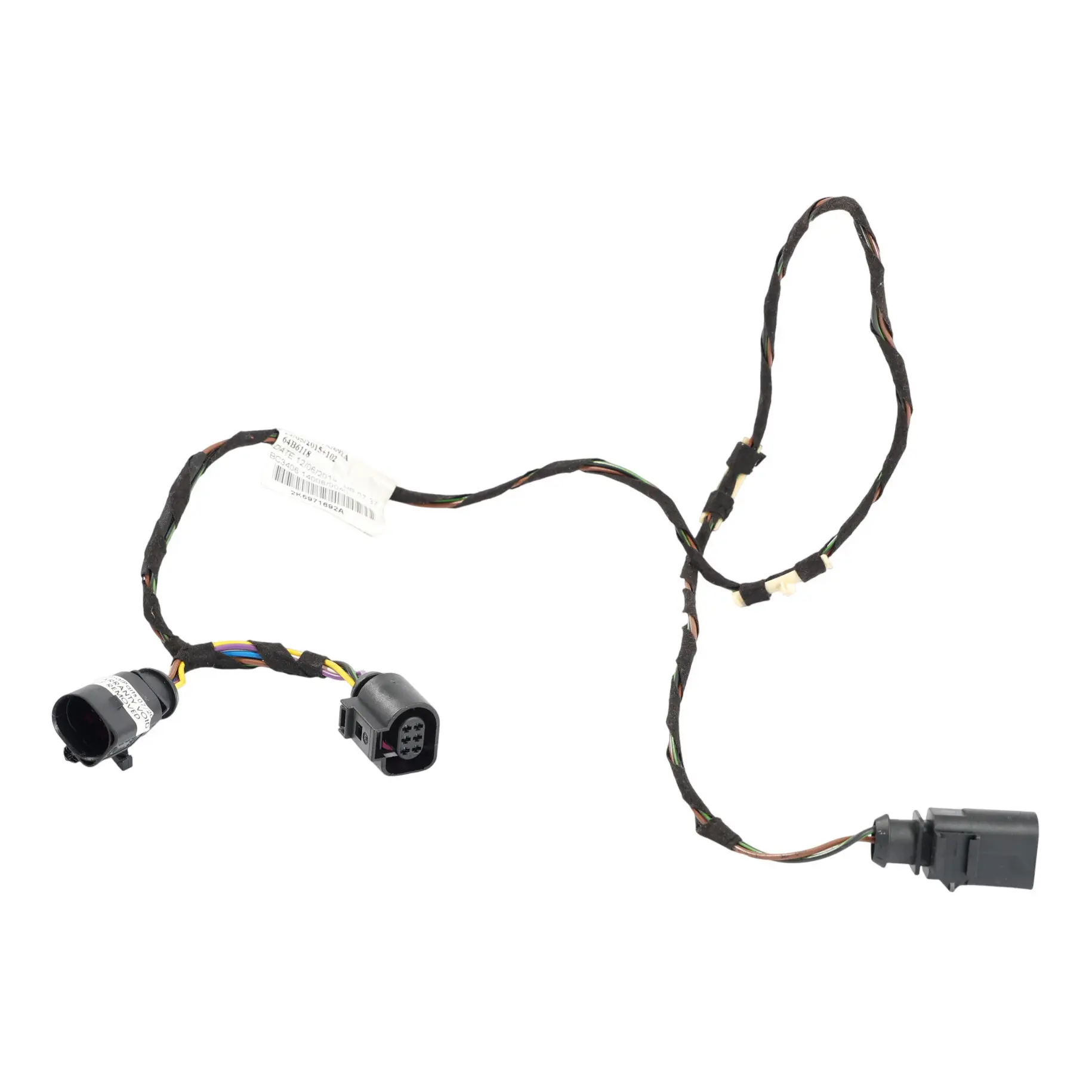 Volkswagen Caddy 2K Sliding Door Wiring Loom Harness Cable Left N/S 2K5971691A