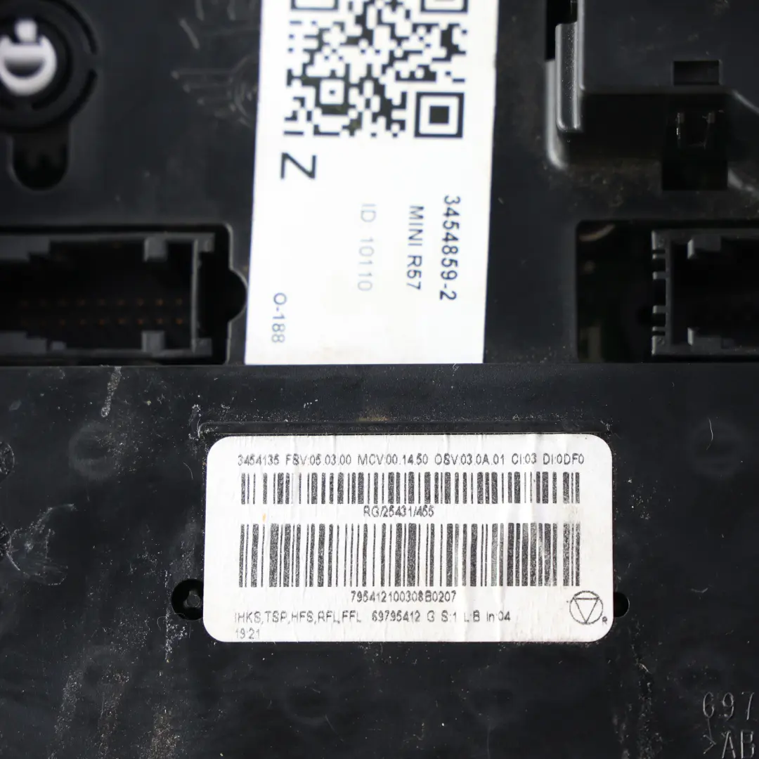 Mini Cabrio R57 Air Conditioning Heater Control Unit Switch 69797002 - SKU 3454859-2 - Part number 3454859