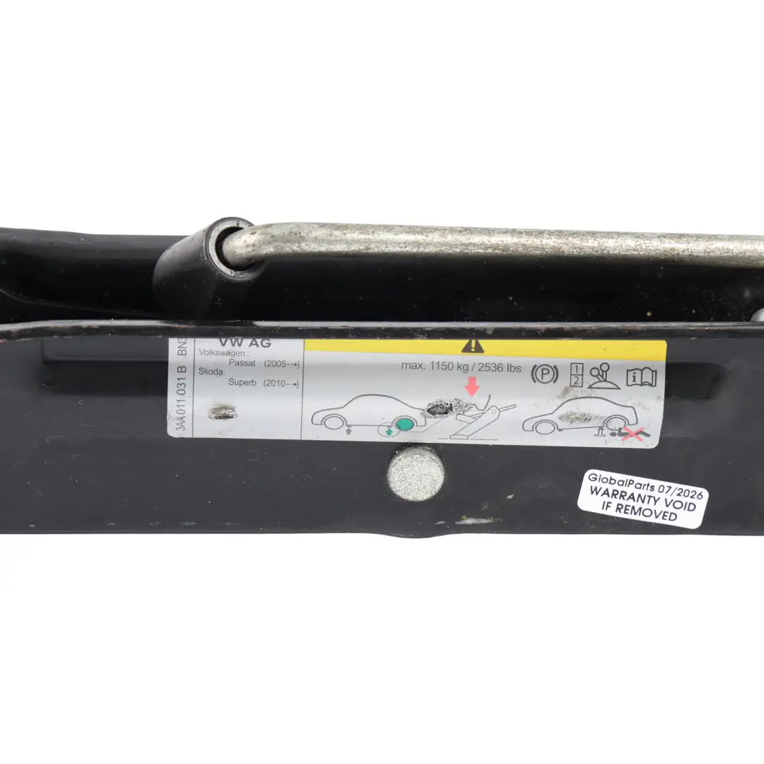 Volkswagen Passat CC B7 Wheel Lifting Jack Tool - SKU 3AA011031B - Part number 3AA011031B