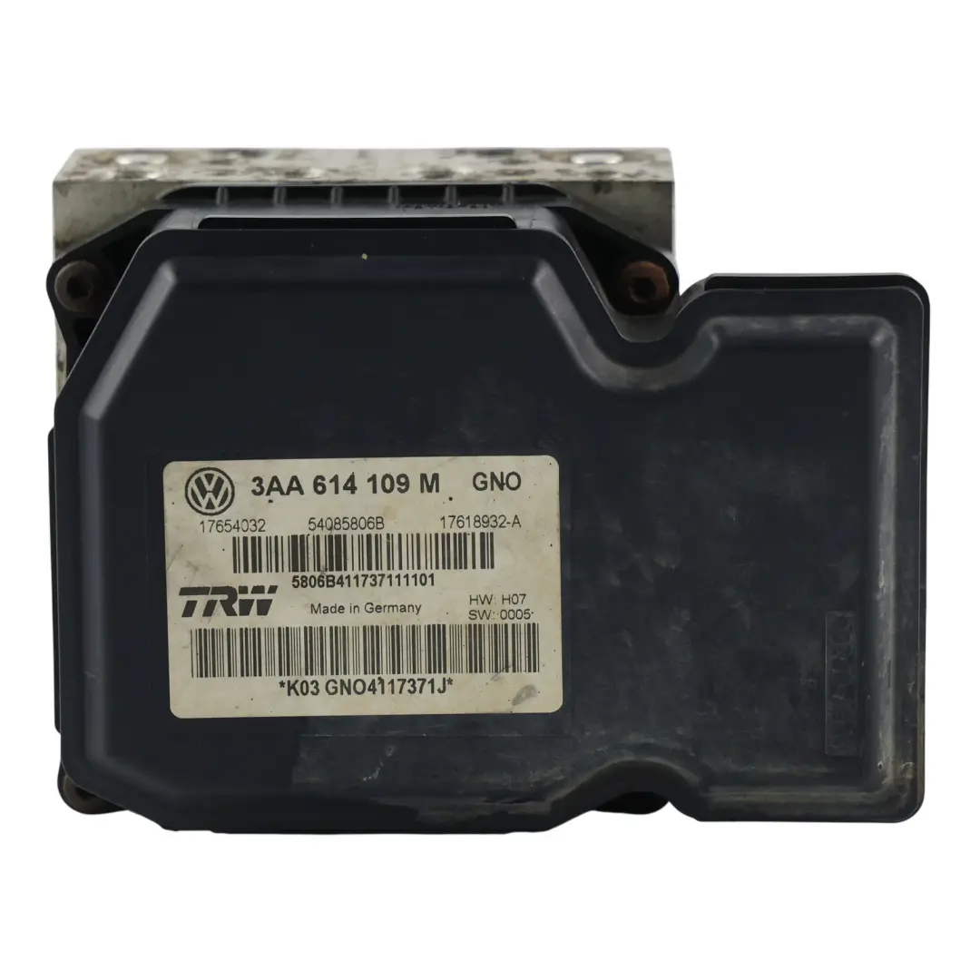 ABS Hydro Brake Pump Control Module Unit 3AA614109 to Volkswagen VW Passat B7 with Part number 3AA614109M Volkswagen VW Passat B7 ABS Hydro Brake Pump Control Module Unit 3AA614109 - SKU 3AA614109M - Part number 3AA614109M
