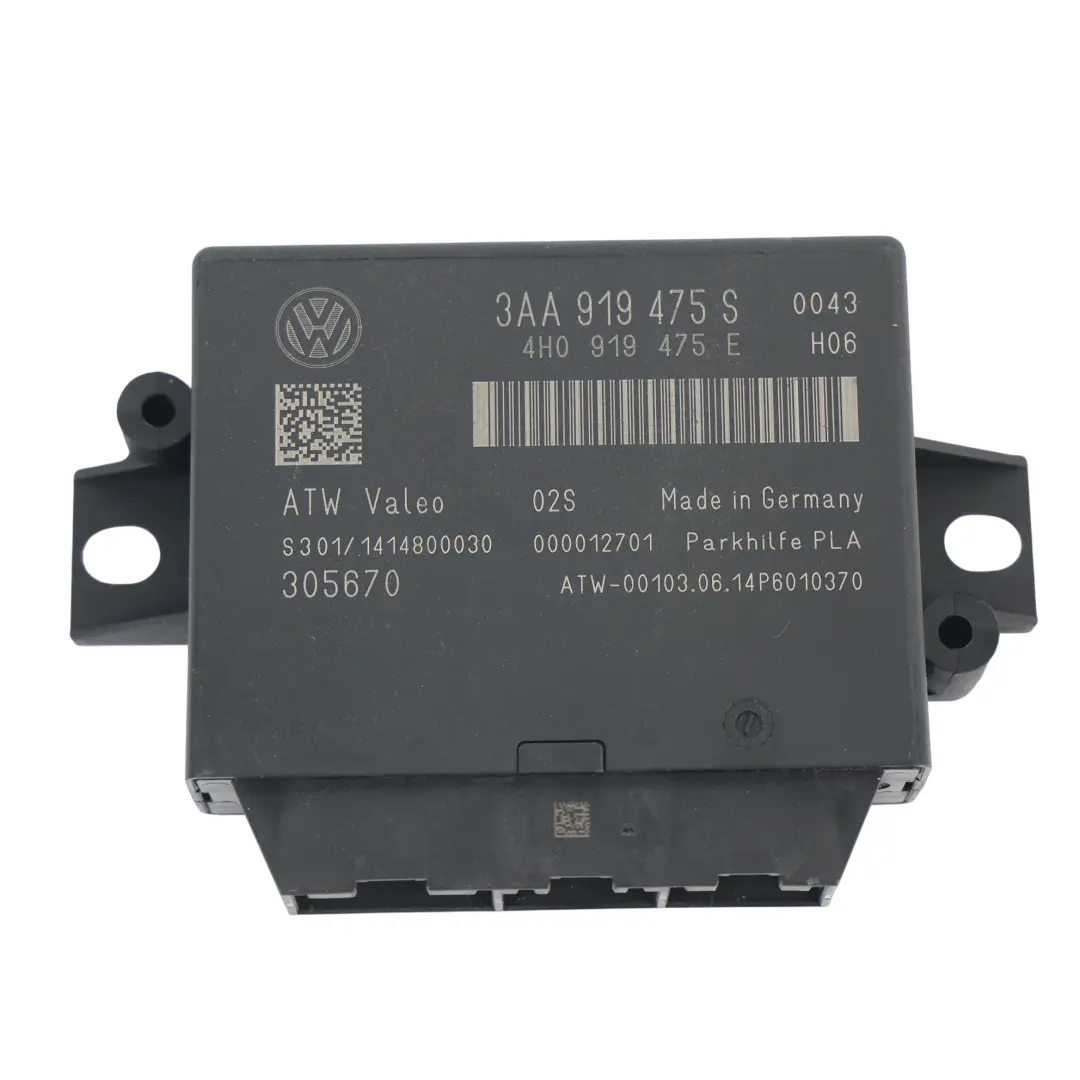 Einparkhilfe Steuergerät Modul für Volkswagen Tiguan 5N mit Teilenummer 3AA919475S Volkswagen Tiguan 5N Einparkhilfe Steuergerät Modul - SKU 3AA919475S - Teilenummer 3AA919475S