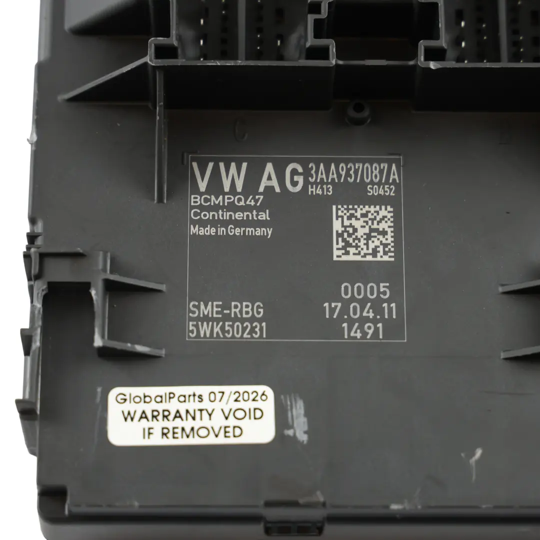Moduł Sterowania Nadwoziem BCM ECU do Volkswagen Passat B7 CC 35 36 o numerze 3AA937087A Volkswagen Passat B7 CC 35 36 Moduł Sterowania Nadwoziem BCM ECU - SKU 3AA937087A-1 - Numer Części 3AA937087A