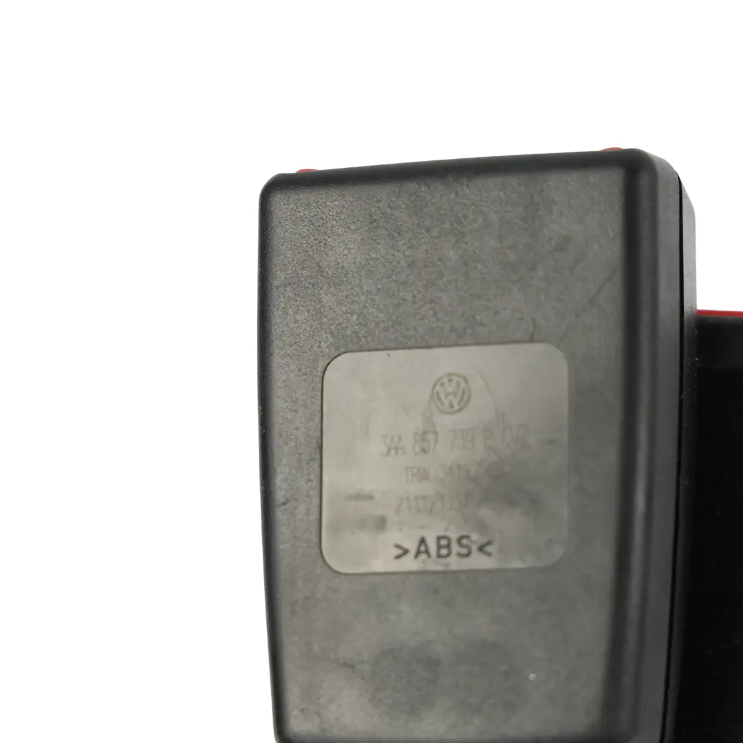 Belt Buckle Centre Left N/S to Volkswagen Passat B7 Rear Double Seat with Part number 3AA857739B Volkswagen Passat B7 Rear Double Seat Belt Buckle Centre Left N/S - SKU 3AA857739B - Part number 3AA857739B