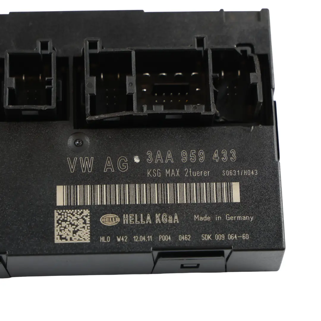 Convenience Body Control Module Unit ECU E to VW Volkswagen Passat B7 with Part number 3AA959433 VW Volkswagen Passat B7 Convenience Body Control Module Unit ECU E - SKU 3AA959433-1 - Part number 3AA959433