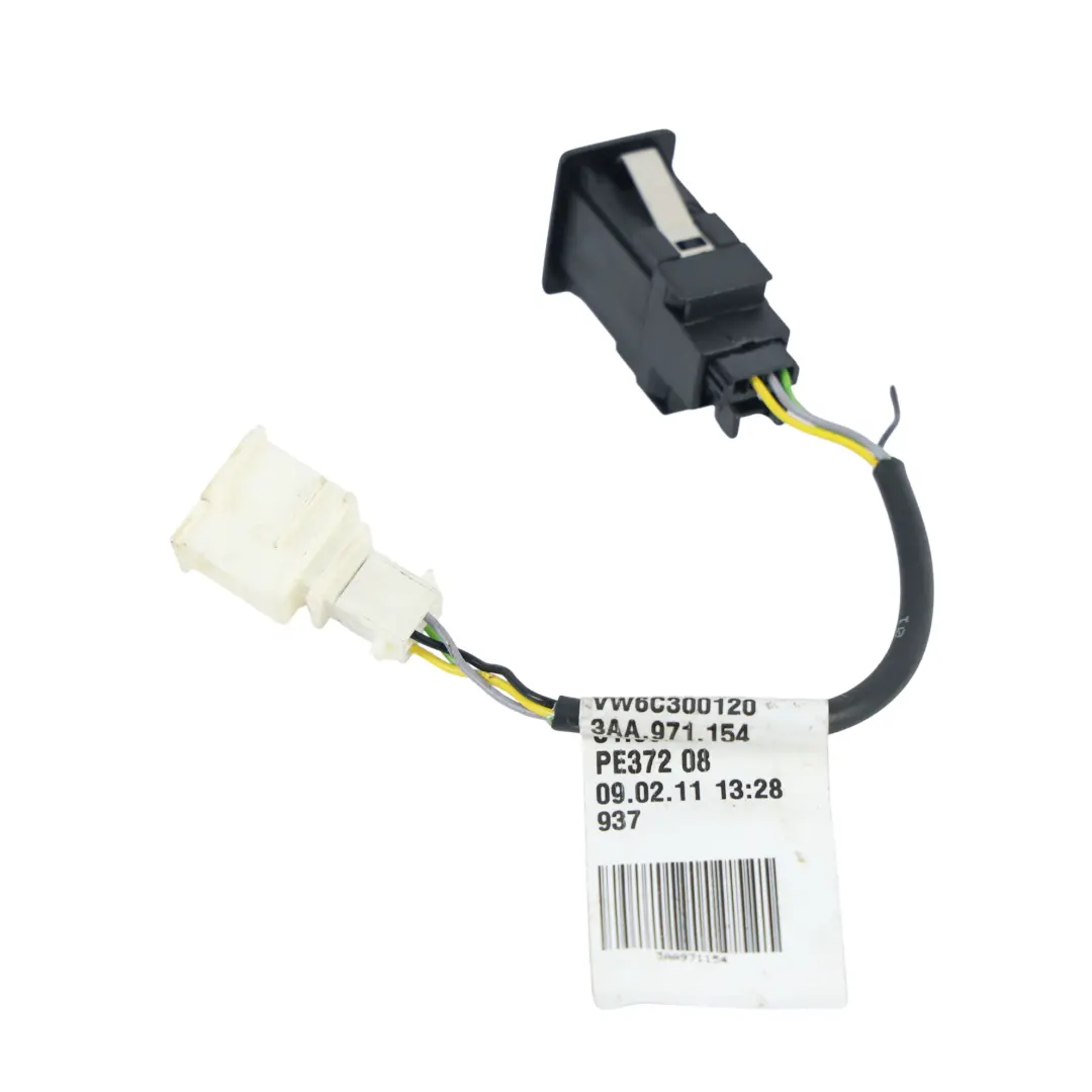 Volkswagen Passat B7 Cableado Conector Puerto Entrada Aux - SKU 3AA971154 - Número de pieza 3AA971154