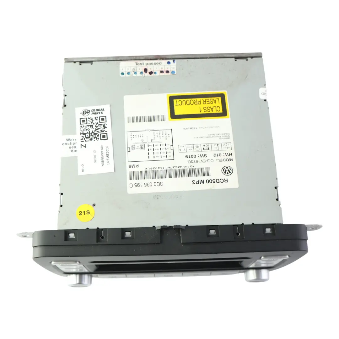 Volkswagen Golf Mk5 Jetta Passat B6 Radio CD Player MP3 Unit - SKU 3C0035195C - Part number 3C0035195C