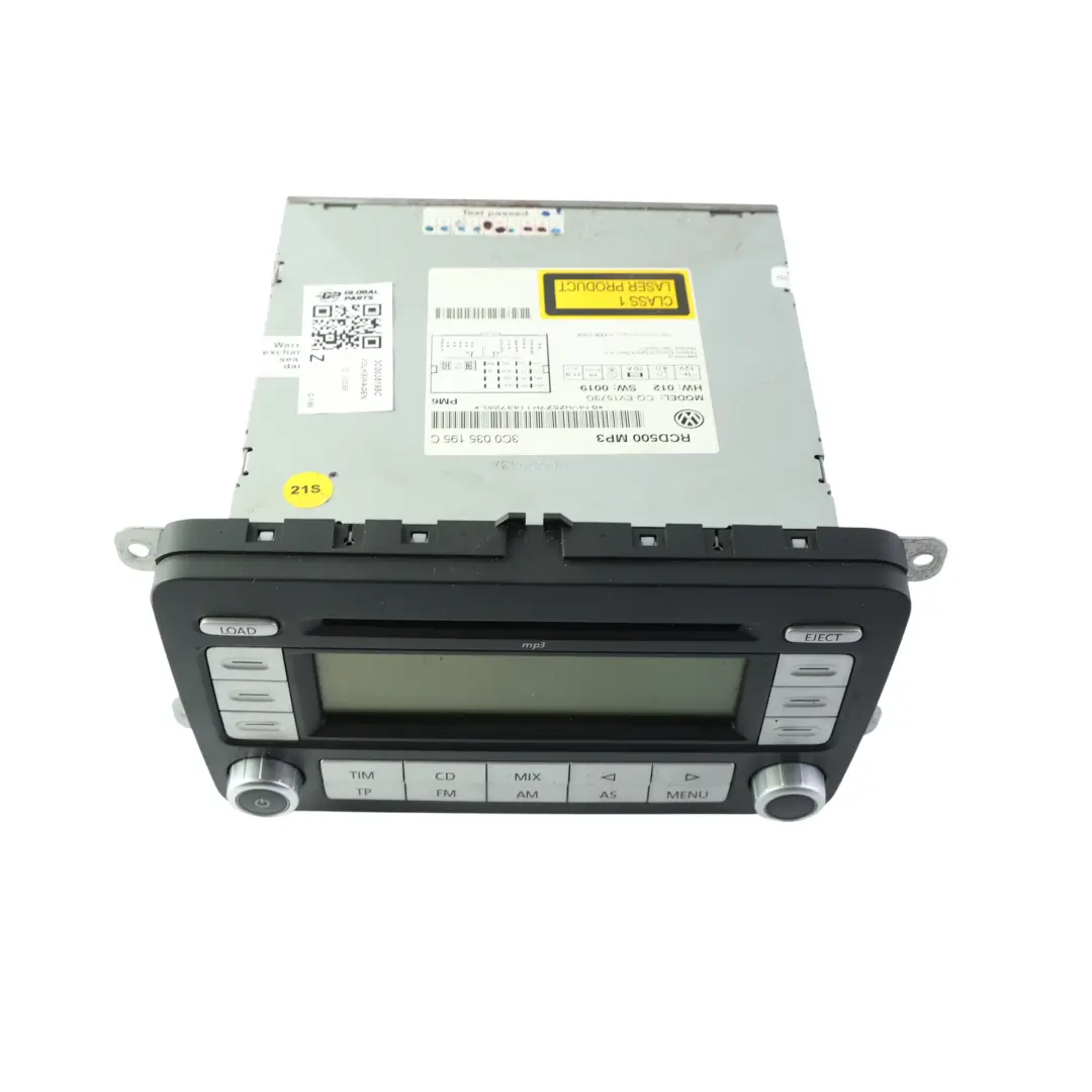 Volkswagen Golf MK5 Jetta Passat B6 Autoradio Lecteur CD MP3 - SKU 3C0035195C - Numéro de pièce 3C0035195C