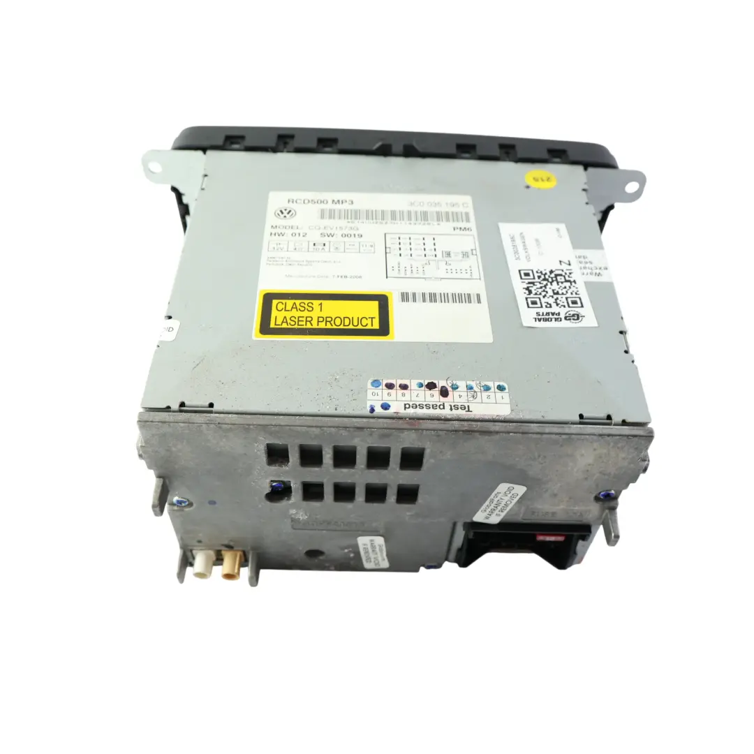 Volkswagen Golf Mk5 Jetta Passat B6 Radio CD Player MP3 Unit - SKU 3C0035195C - Part number 3C0035195C