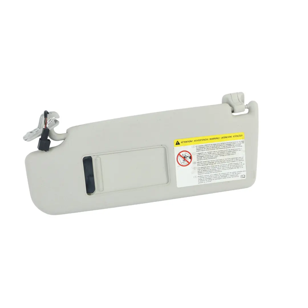 Pare-Soleil Gauche Gris pour Volkswagen Passat B7 à propos du numéro de pièce 3C0857551P Volkswagen Passat B7 Pare-Soleil Gauche Gris - SKU 3C0857551P - Numéro de pièce 3C0857551P