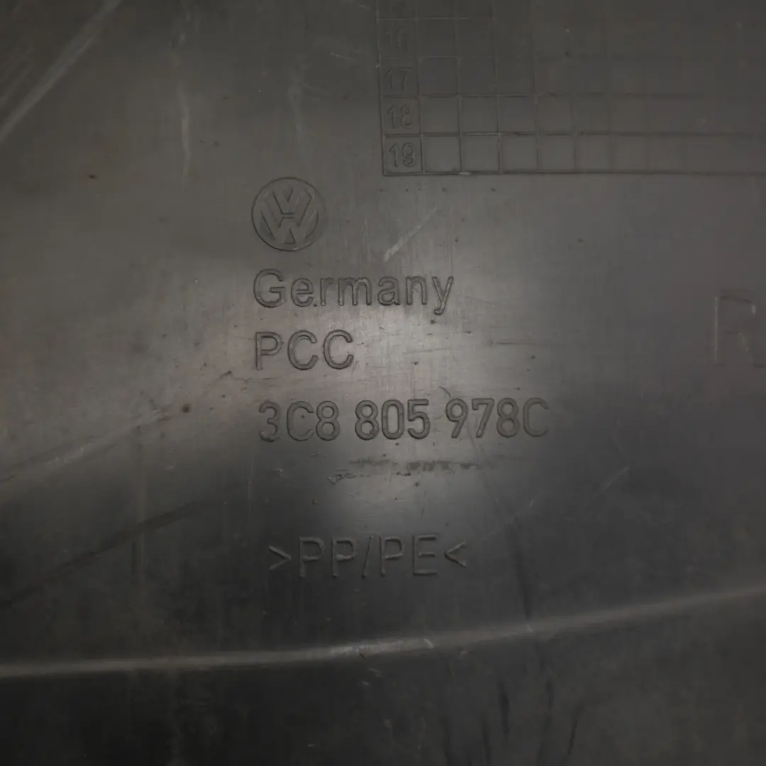 Volkswagen Passat CC Wheel Arch Liner Cover Front Right O/S - SKU 3C8805978C - Part number 3C8805978C